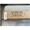 Image 3 : VIVO BLACK MOBLIE EASEL TV STAND WITH SHELF