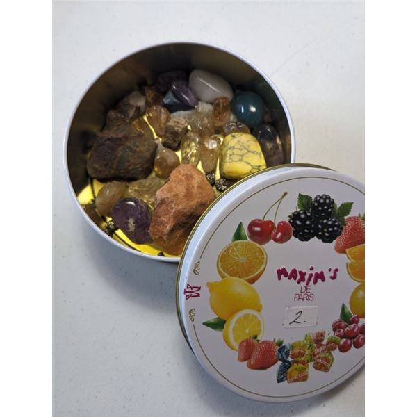 TIN W/ NATURAL STONES