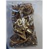 Image 2 : BAG W/ MISC GOLD TONE JEWELLRY, PARTS, BROKEN ITEMS