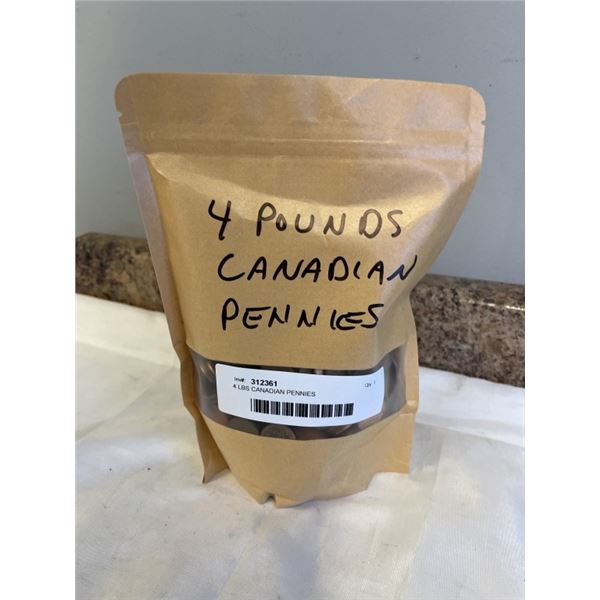 4 LBS CANADIAN PENNIES