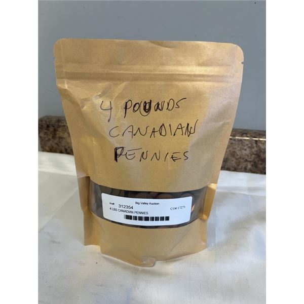 4 LBS CANADIAN PENNIES