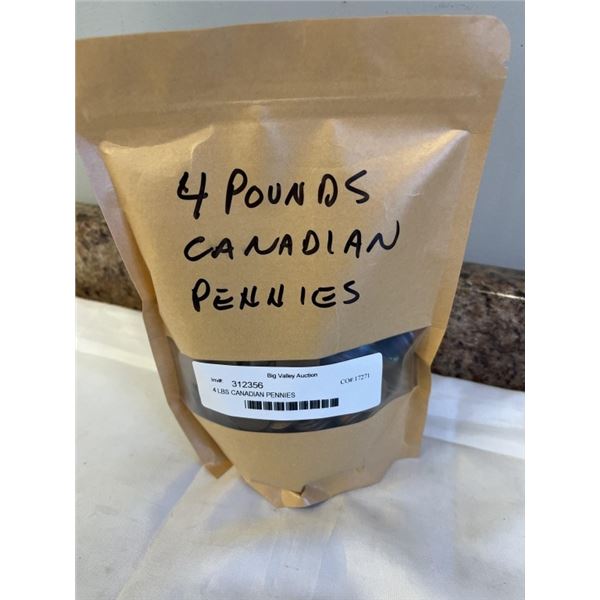 4 LBS CANADIAN PENNIES