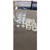 Image 2 : 2 CRYSTAL DECANTERS, NAPKIN HOLDERS AND MINI GLASSES