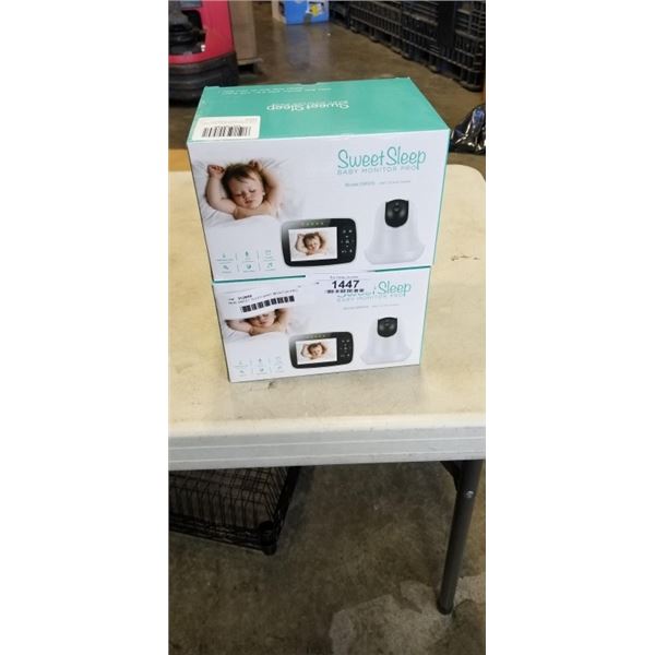 NEW SWEET SLEEP BABY MONITOR PRO, MODEL SM935, WITH 3.5 INCH SCREE, PAN AND TILT, TWO WAY TALK