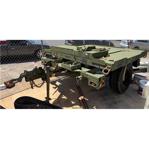 U.S. Military Towable Single-Axle Chassis Trailer 84" x 94" x 41"H