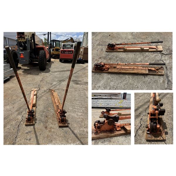 Qty 2 Manual Rebar Cutters/Benders
