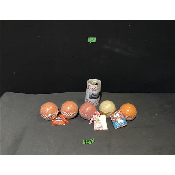 5 Bath bombs