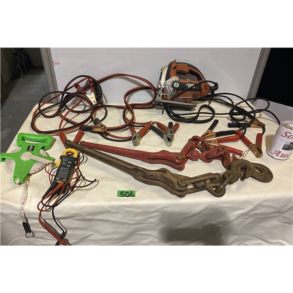 Large lot of tools including Black & Decker jig saw