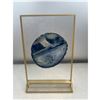Image 2 : 4.0 INCH BLUE AGATE SLICE WITH STAND