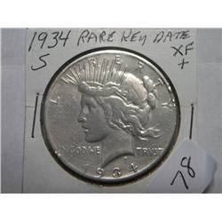 1934-S PEACE DOLLAR