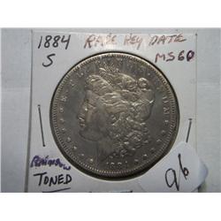 1884-S MORGAN DOLLAR