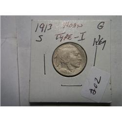 1913-S BUFFALO NICKEL