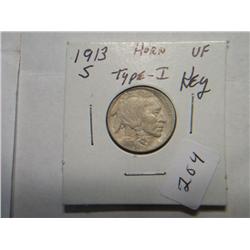 1913-S BUFFALO NICKEL