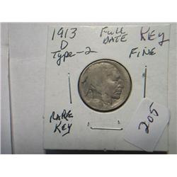 1913-D BUFFALO NICKEL