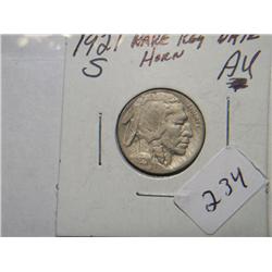 1921-S BUFFALO NICKEL