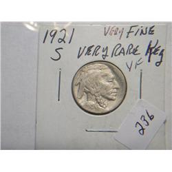 1921-S BUFFALO NICKEL