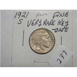 1921-S BUFFALO NICKEL