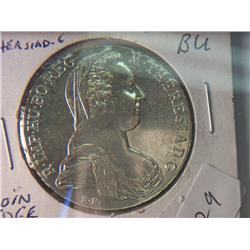 1780 BU LARGE PURE SILVER CROWN