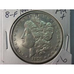 1878 AU 8 FEATHER MORGAN DOLLAR RARE KEY DATE 