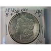 Image 3 : 1878 AU 8 FEATHER MORGAN DOLLAR RARE KEY DATE 