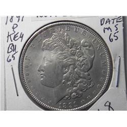 1891-P MS-65  MORGAN DOLLAR KEY DATE
