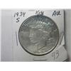 Image 3 : 1934-S AU PEACE DOLLAR KEY DATE