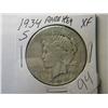 Image 2 : 1934-S XF PEACE DOLLAR KEY DATE