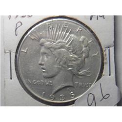 1935-P AU PEACE DOLLAR KEY DATE