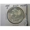 Image 3 : 1881-S MS-65 "MORGAN DOLLAR KEY DATE DMPL