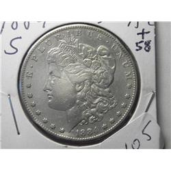 1884-S AU MORGAN DOLLAR KEY DATE