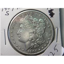 1904-S AU MORGAN DOLLAR KEY DATE