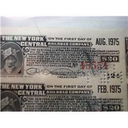 4 1970'S RAILROAD GOLD BOND NOTES
