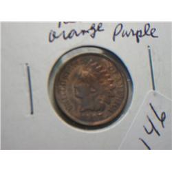 1907 MS-65 RED, ORANGE, BLUE, AND PURPLE INDIAN HEAD CENT