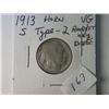 Image 1 : 1913-S VG TYPE 2 BUFFALO NICKEL  RARE