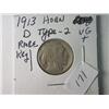 Image 1 : 1913-D VG +  TYPE 2 BUFFALO NICKEL  RARE