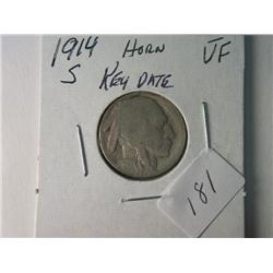 1914-S VF BUFFALO NICKEL KEY DATE