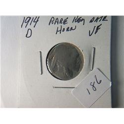 1914-D VF BUFFALO NICKEL RARE KEY DATE