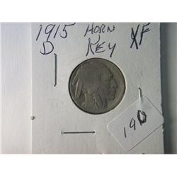 1915-D XF BUFFALO NICKEL KEY DATE
