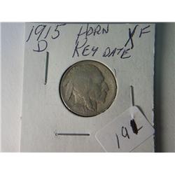 1915-D XF BUFFALO NICKEL KEY DATE