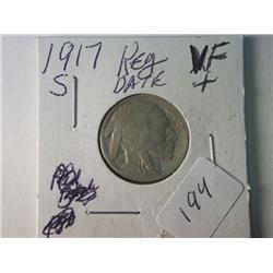 1917-S VF +  BUFFALO NICKEL KEY DATE
