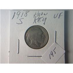1918-S VF BUFFALO NICKEL KEY DATE