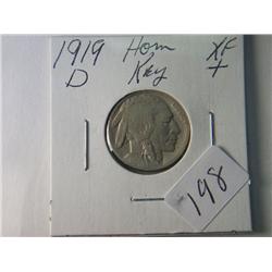 1919-D XF + BUFFALO NICKEL KEY DATE