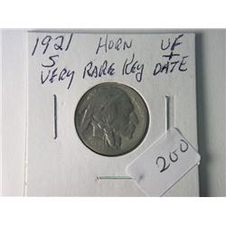 1921-S VF + BUFFALO NICKEL RARE KEY DATE