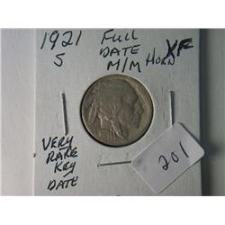 1921-S XF BUFFALO NICKEL RARE KEY DATE