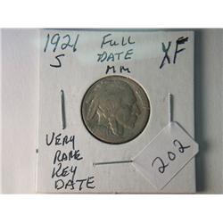 1921-S XF BUFFALO NICKEL RARE KEY DATE