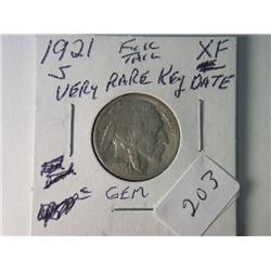1921-S XF BUFFALO NICKEL RARE KEY DATE