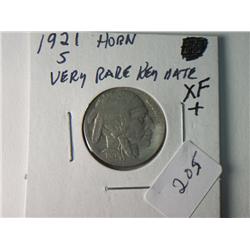 1921-S XF + BUFFALO NICKEL RARE KEY DATE