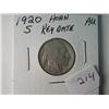 Image 1 : 1920-S AU BUFFALO NICKEL RARE KEY DATE 