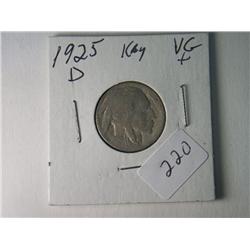 1925-D VG + BUFFALO NICKEL KEY DATE