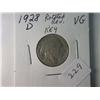 Image 1 : 1928-D VG BUFFALO NICKEL ROTATED REVERSE KEY DATE